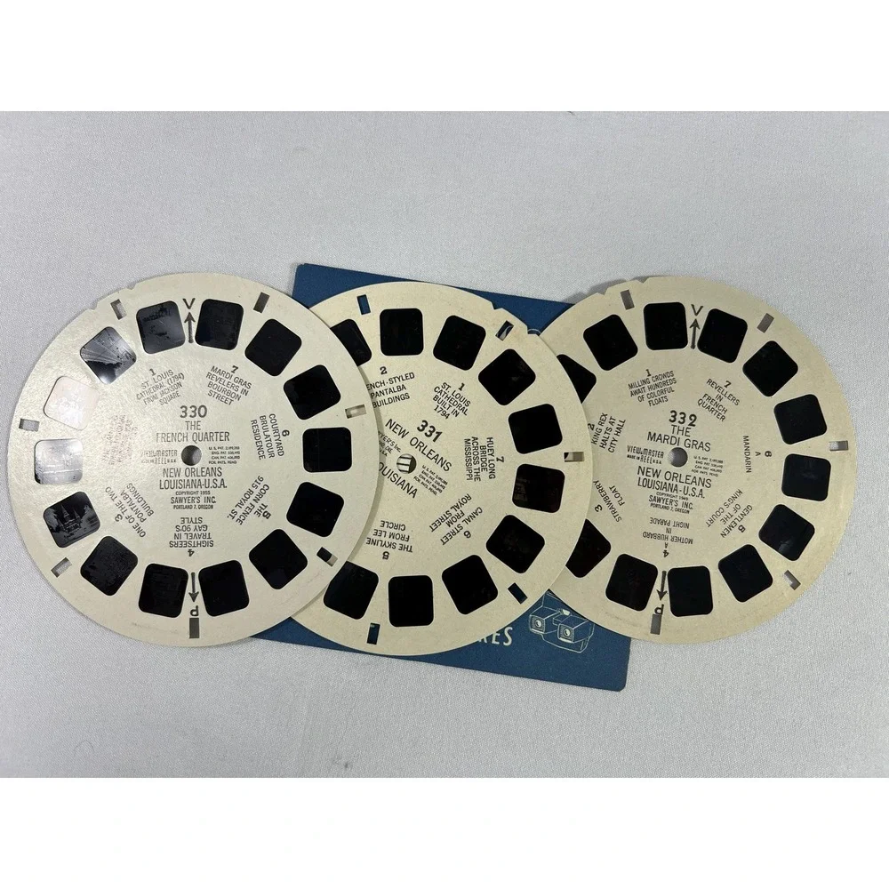 Vtg Model C ViewMaster Viewer Sawyer's Four Reel Sets (3462)
